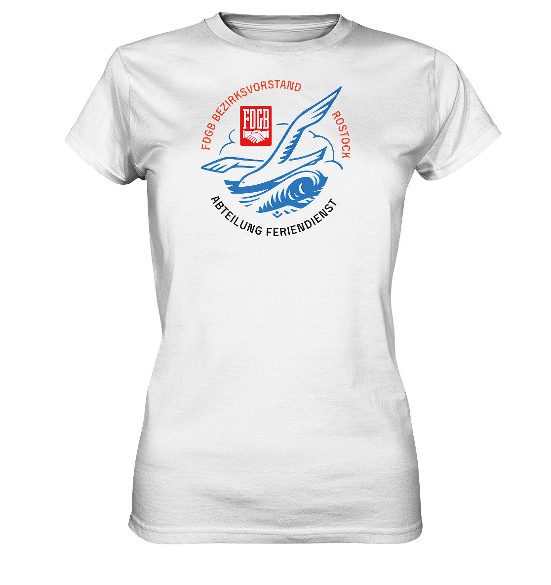 DDR Ostalgie Shirt Mädels • FDGB FERIENDIENST ROSTOCK