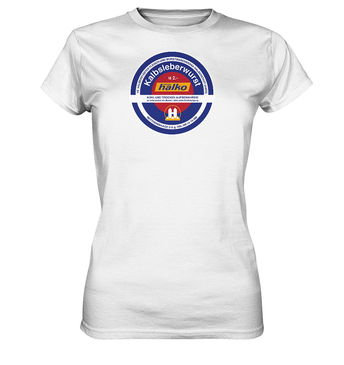 DDR Ostalgie Shirt Mädels • HALBERSTÄDTER WURSTWAREN - KALBSLEBERWURST
