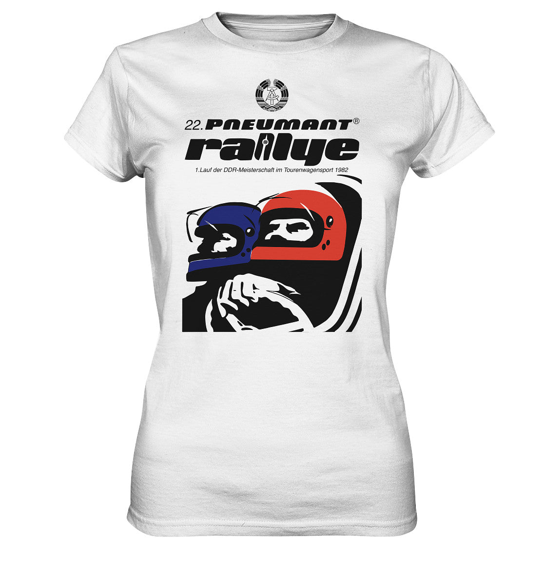 DDR Ostalgie Shirt Mädels • 22. PNEUMANT RALLYE 1982 (ORIGINAL DDR-PLAKAT)