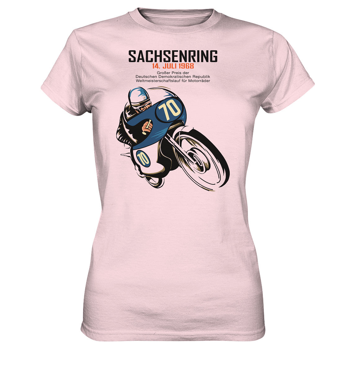 DDR Ostalgie Shirt Mädels • SACHSENRING 1968 - GROSSER PREIS DER DDR