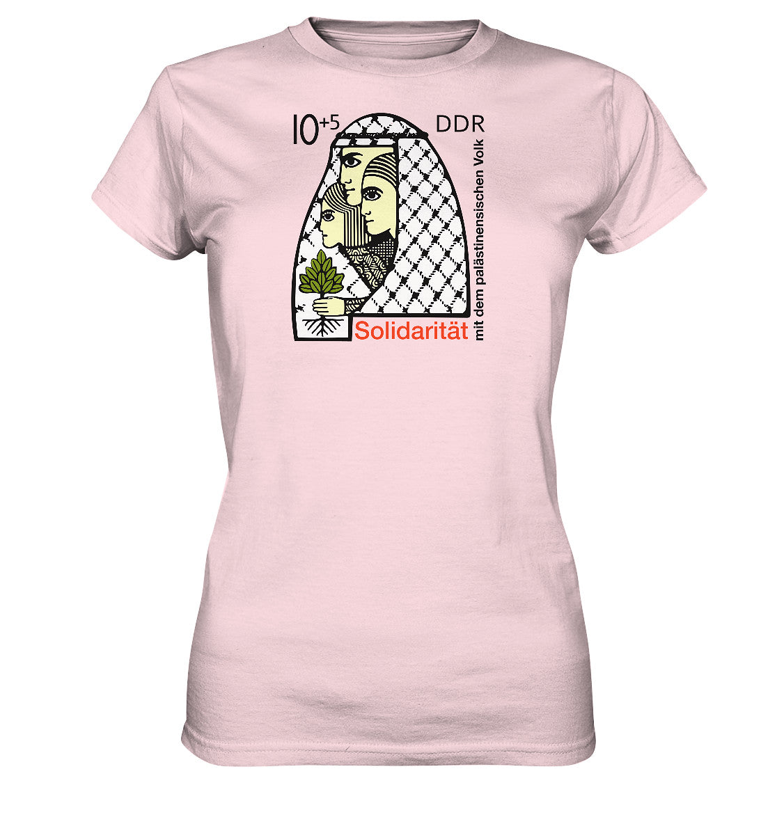 DDR Ostalgie Shirt Mädels • SOLIDARITÄT MIT DEM PALÄSTINENSISCHEN VOLK