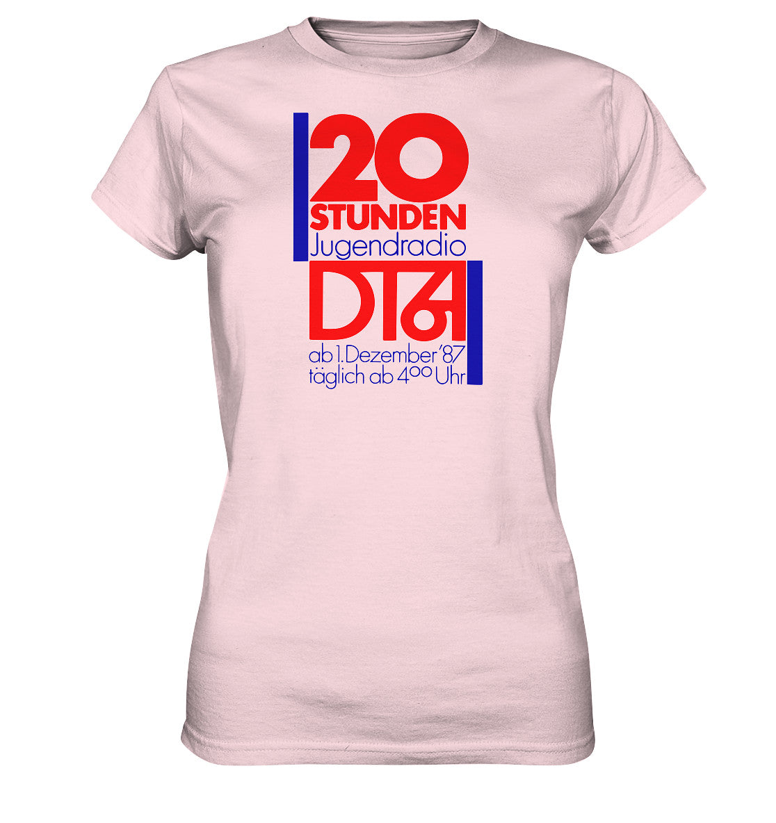 DDR Ostalgie Shirt Mädels • 20 STUNDEN JUGENDRADIO DT64