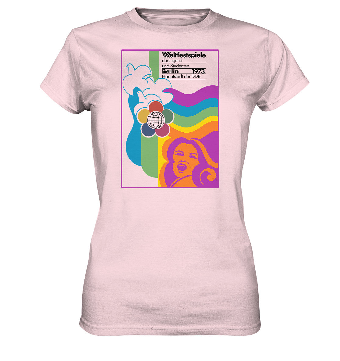 DDR Ostalgie Shirt Mädels • WELTFESTSPIELE BERLIN, DDR 1973