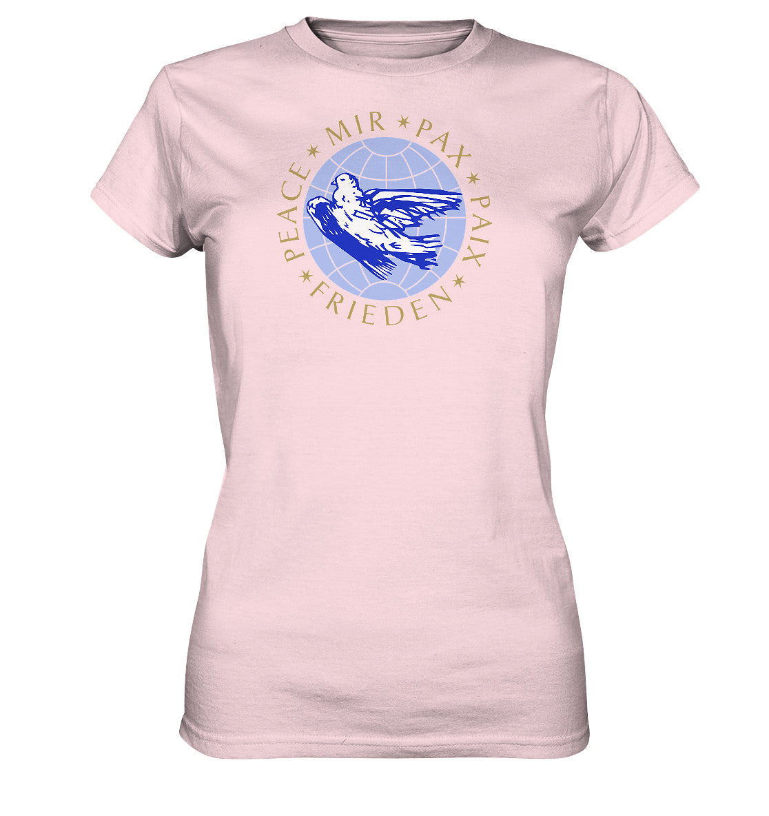 DDR Ostalgie Shirt Mädels • PEACE, MIR, PAX, PAIX, FRIEDEN - DDR-ERSTTAGSBRIEF