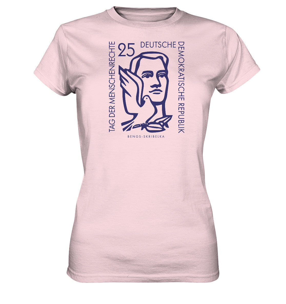 DDR Ostalgie Shirt Mädels • DDR BRIEFMARKE - TAG DER MENSCHENRECHTE
