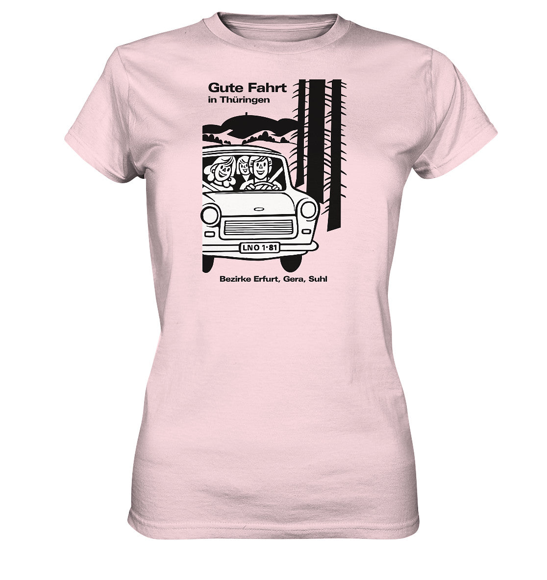 DDR Ostalgie Shirt Mädels • GUTE FAHRT IN THÜRINGEN