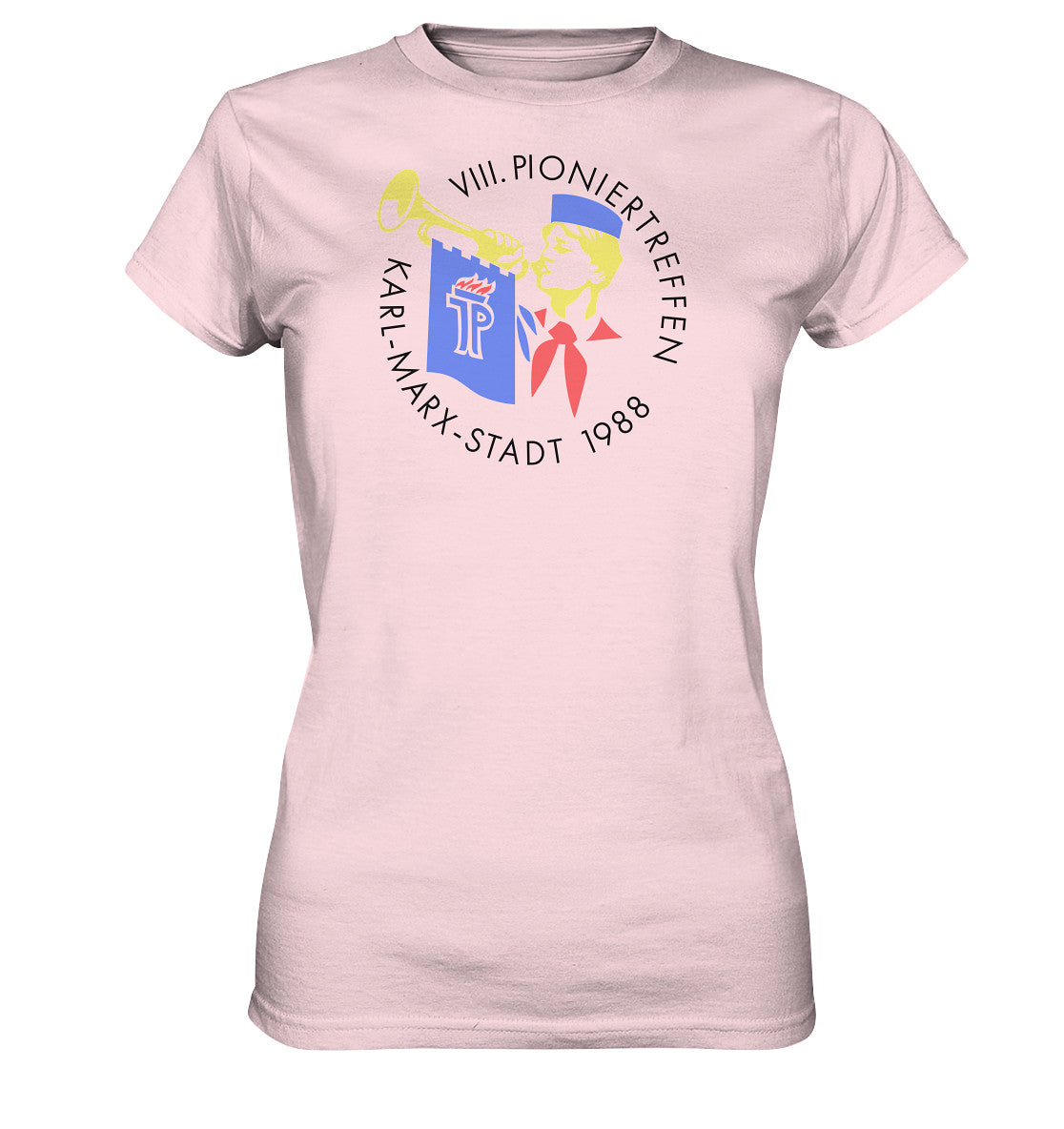 DDR Ostalgie Shirt Mädels • 8. PIONIERTREFFEN KARL-MARX-STADT - hell