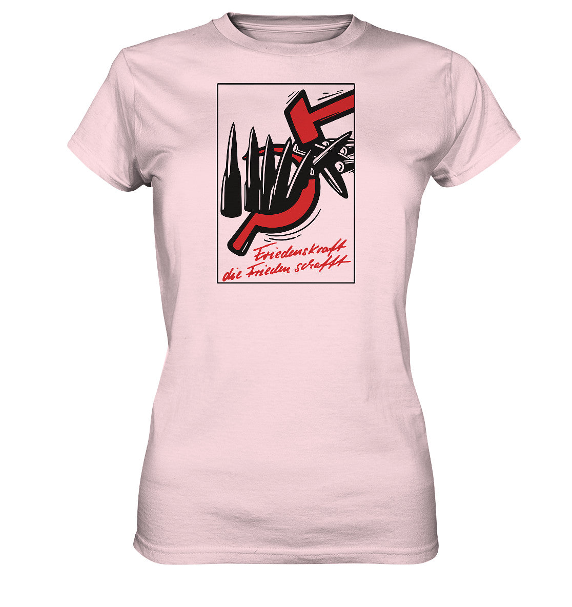 DDR Ostalgie Shirt Mädels • FRIEDENSKRAFT DIE FRIEDEN SCHAFFT