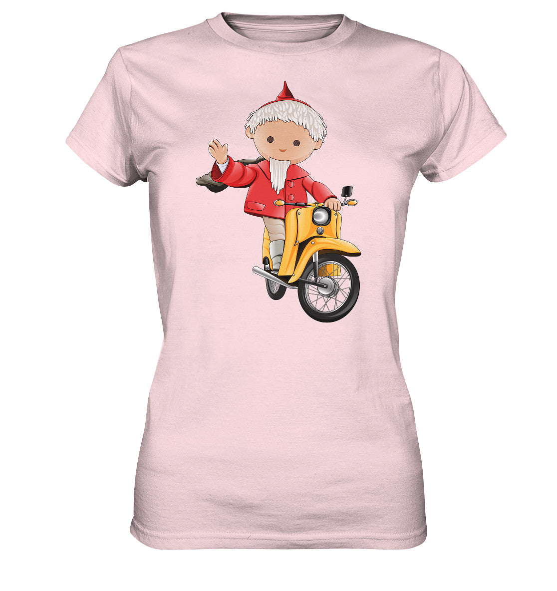 DDR Ostalgie Shirt Mädels • UNSER SANDMÄNNCHEN - AUF DER SCHWALBE - ROT (PU-137, 1973)