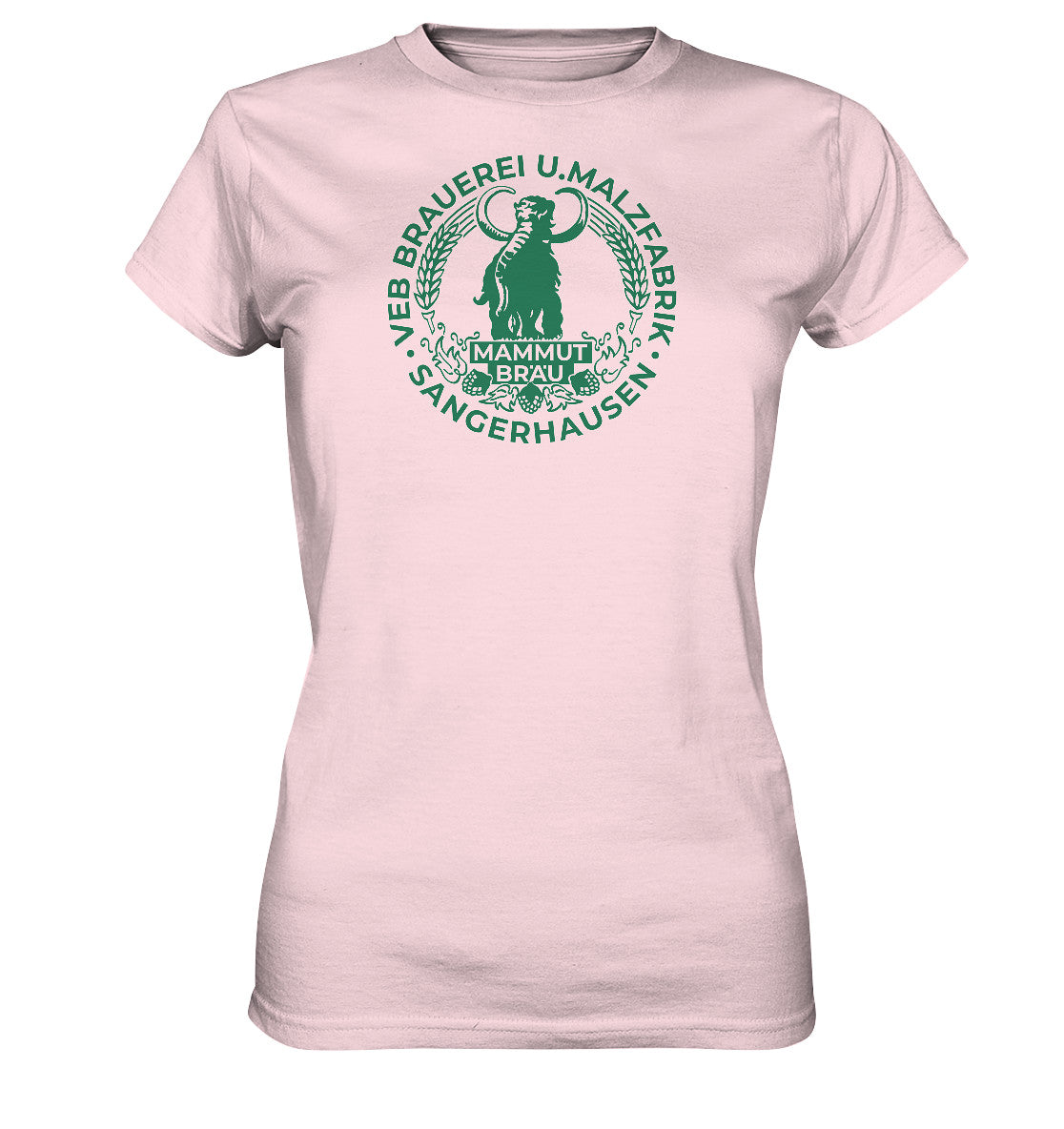 DDR Ostalgie Shirt Mädels • VEB BRAUEREI SANGERHAUSEN - MAMMUT BRÄU monochrom