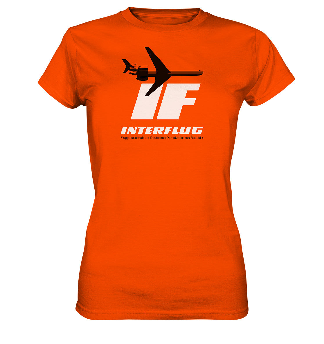 DDR Ostalgie Shirt Mädels • IF - INTERFLUG DDR - ORIGINAL WERBUNG