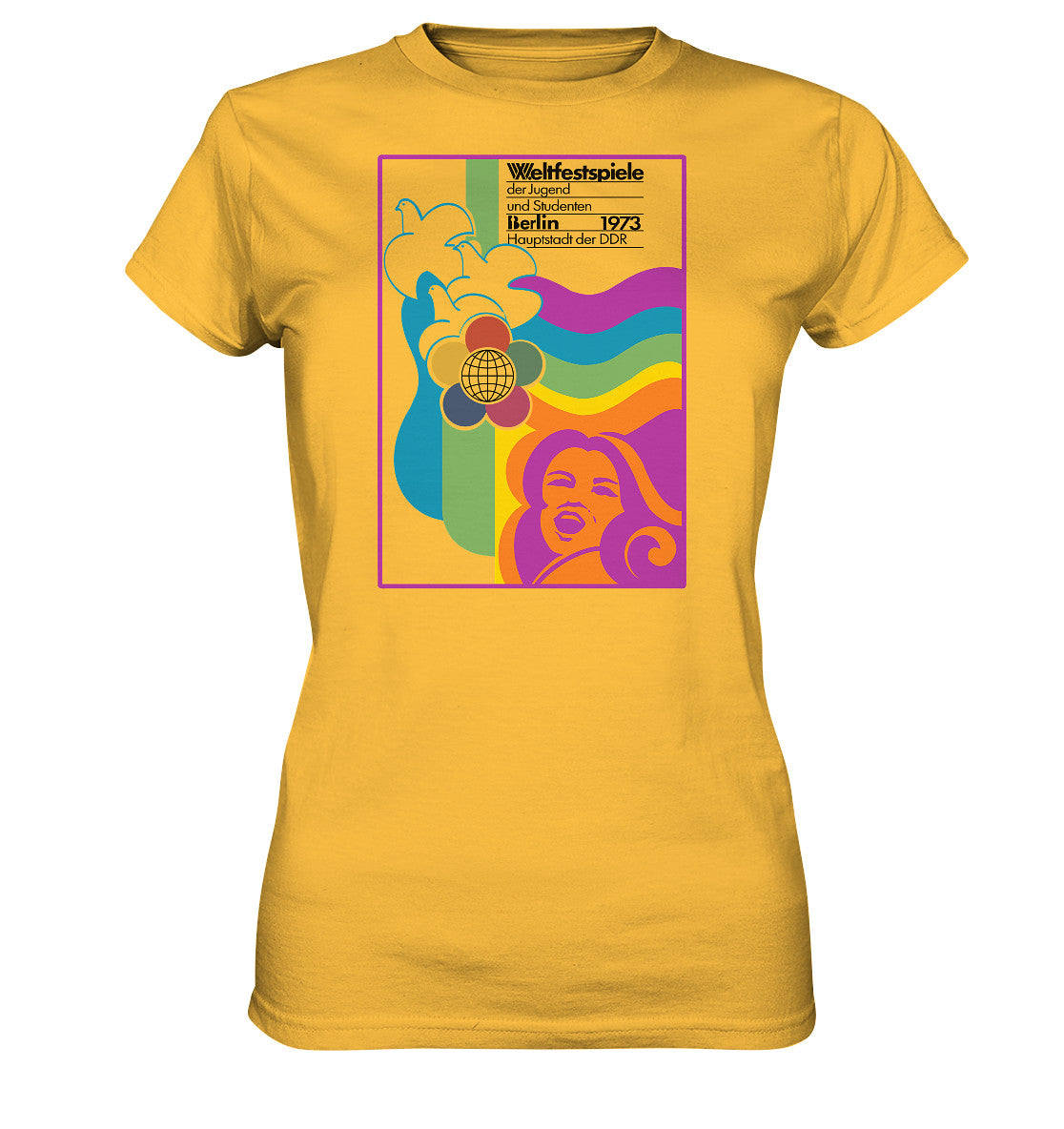 DDR Ostalgie Shirt Mädels • WELTFESTSPIELE BERLIN, DDR 1973