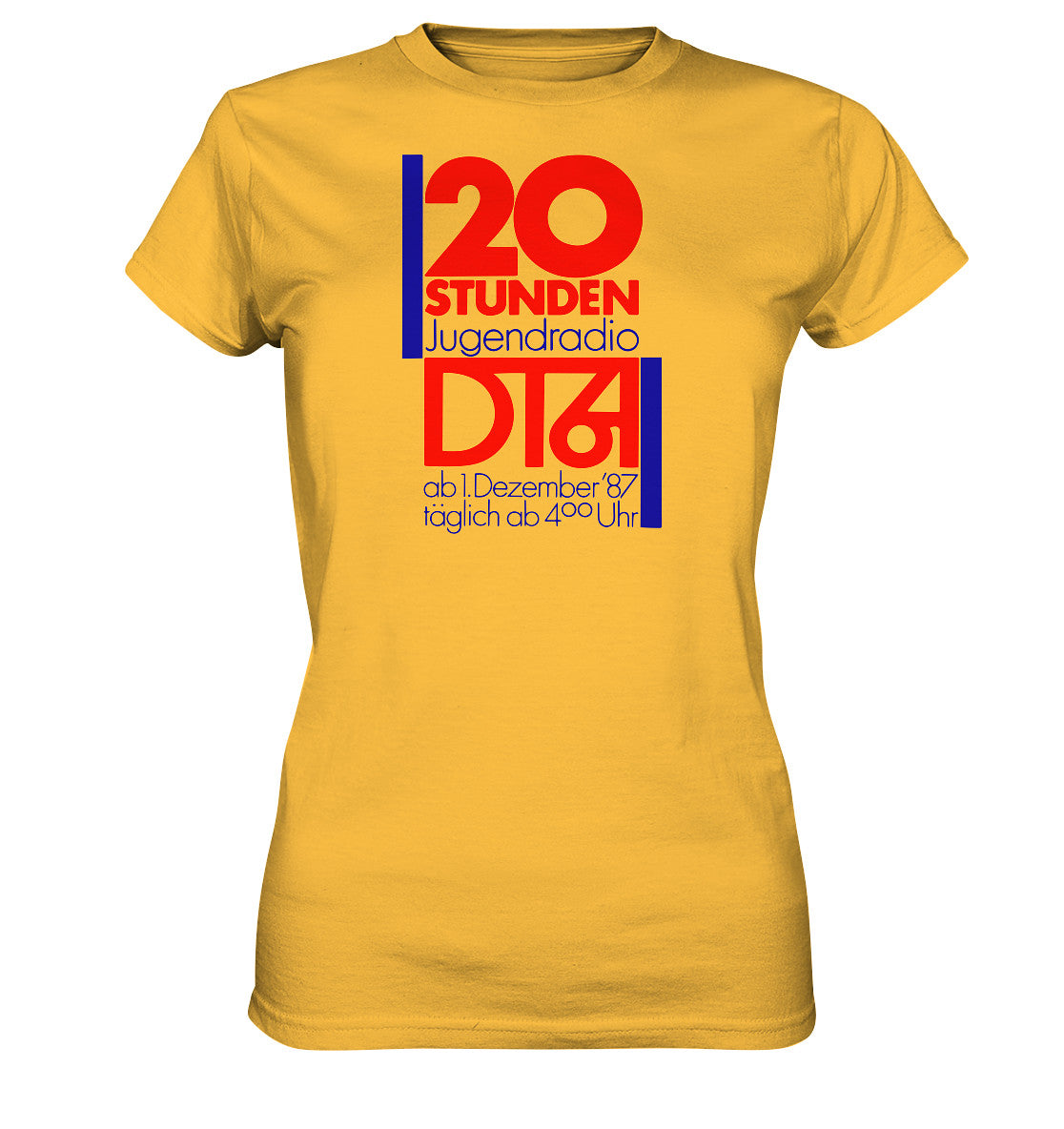 DDR Ostalgie Shirt Mädels • 20 STUNDEN JUGENDRADIO DT64