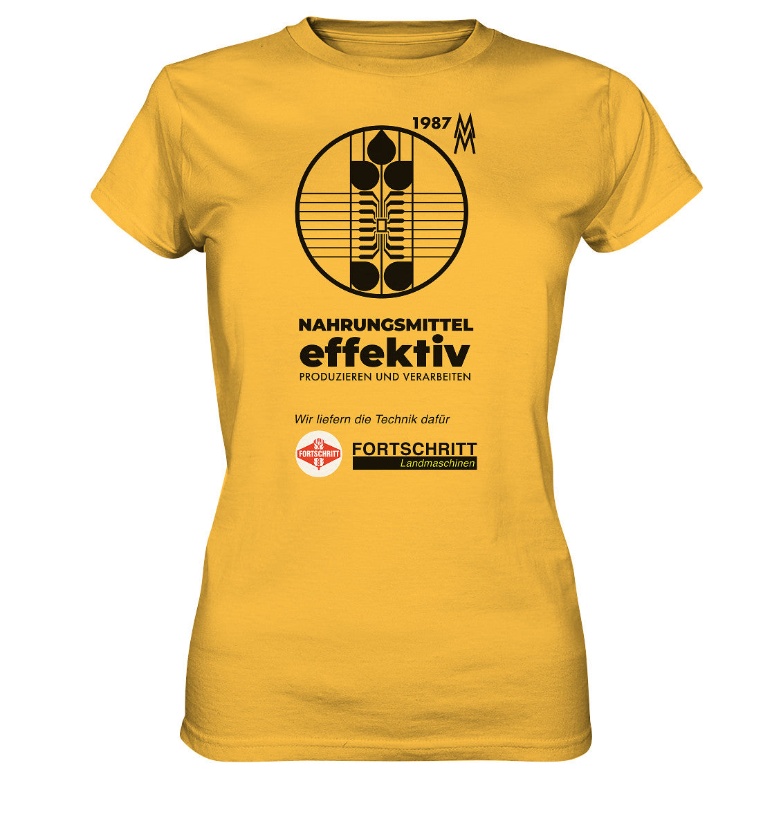 DDR Ostalgie Shirt Mädels • FORTSCHRITT LANDMASCHINEN - MESSE LEIPZIG 1987