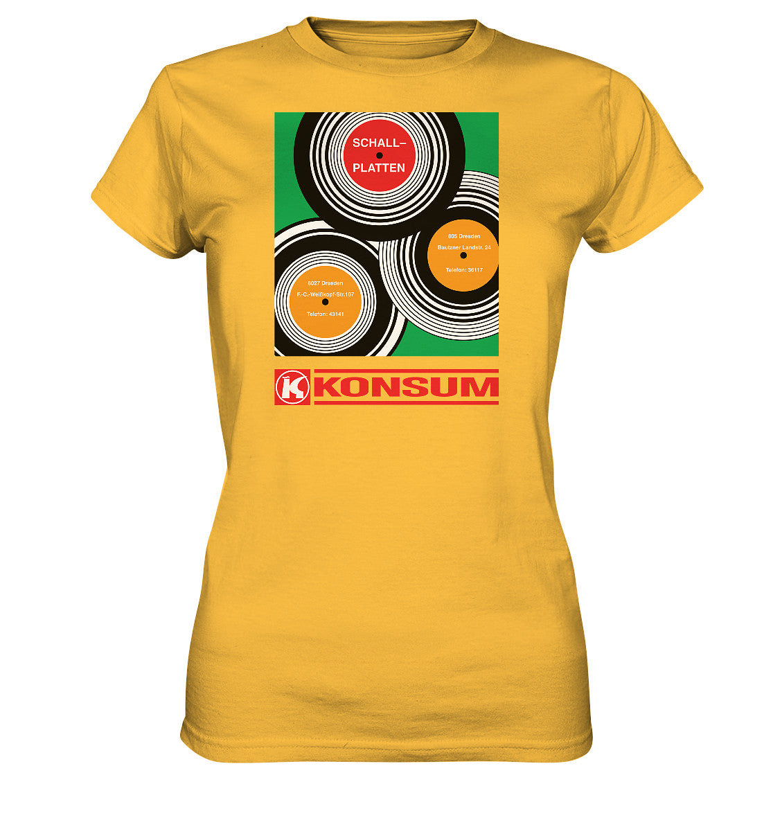 PREMIUM SHIRT MÄDELS • KONSUM SCHALLPLATTEN DRESDEN