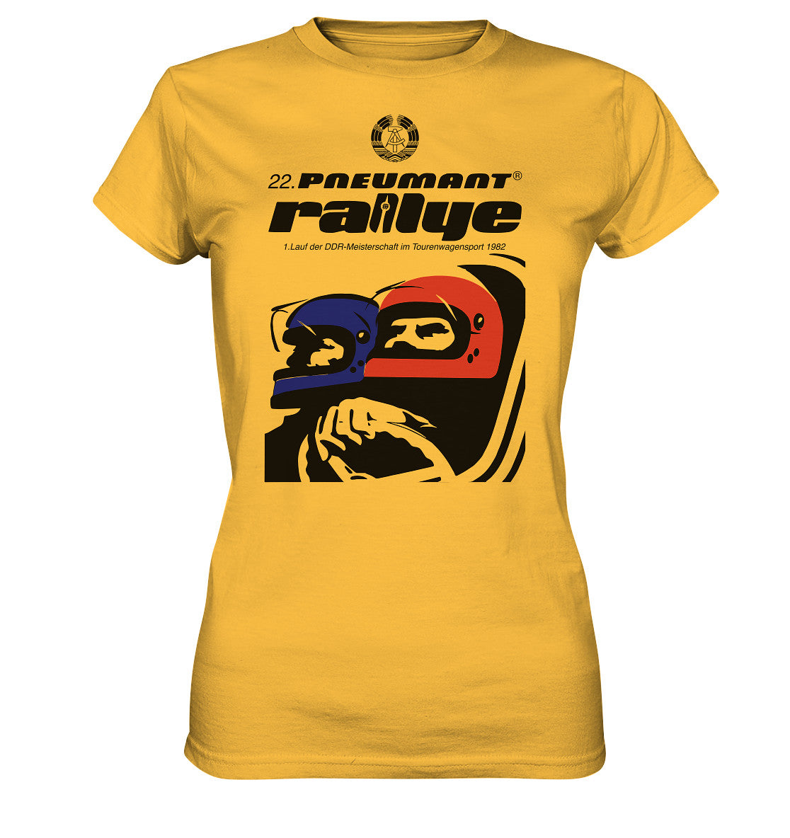 DDR Ostalgie Shirt Mädels • 22. PNEUMANT RALLYE 1982 (ORIGINAL DDR-PLAKAT)