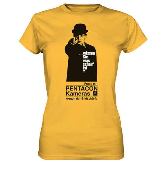 DDR Ostalgie Shirt Mädels • PENTACON - WISSEN SIE WAS SCHARF IST