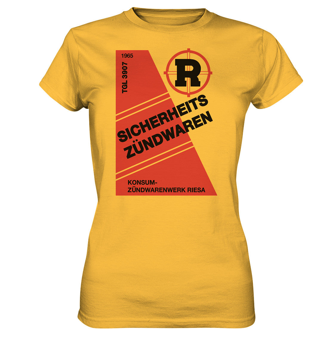 DDR Ostalgie Shirt Mädels • RIESA SICHERHEITSZÜNDWAREN