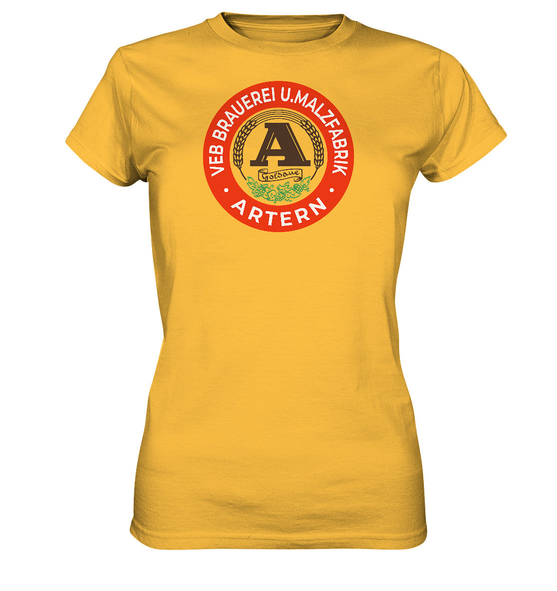 DDR Ostalgie Shirt Mädels • VEB BRAUEREI ARTERN GOLDAUE