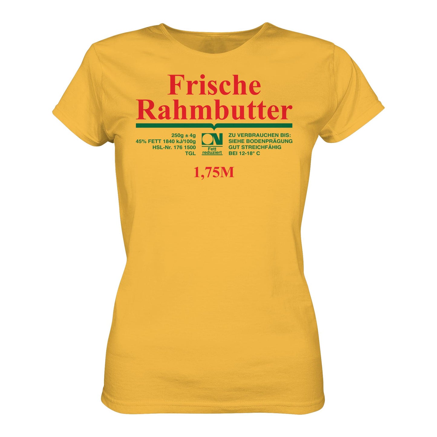 DDR Ostalgie Shirt Mädels • FRISCHE RAHMBUTTER - KONSUM