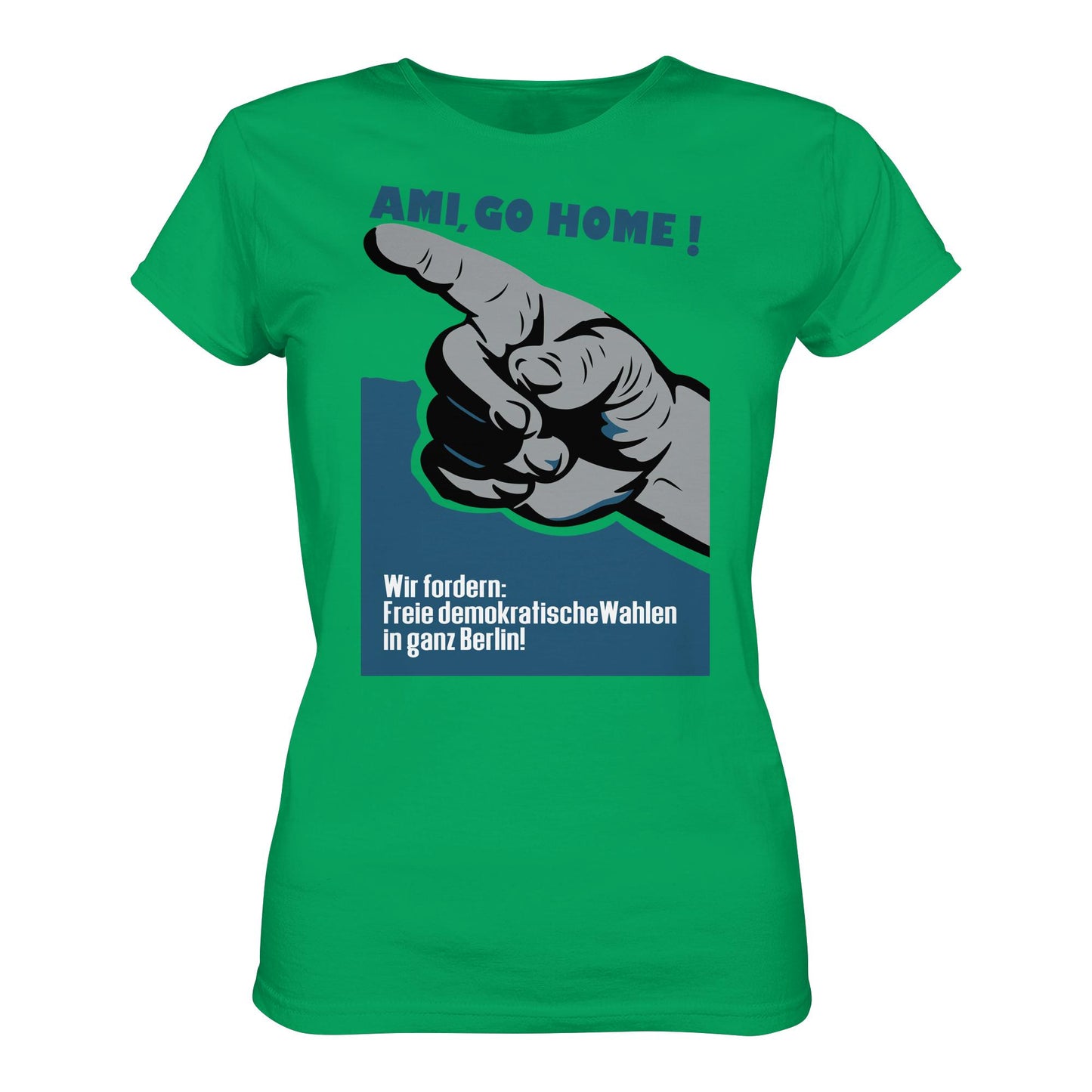 DDR Ostalgie Shirt Mädels • AMI GO HOME! ORIGINALPLAKAT 1950