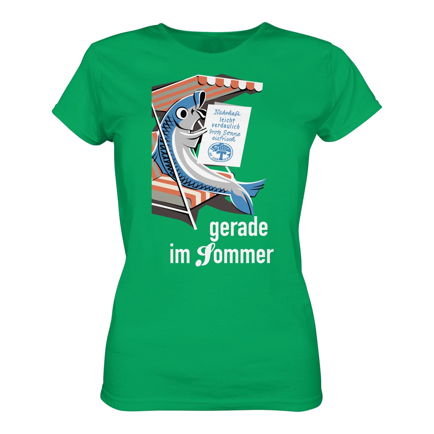 DDR Ostalgie Shirt Mädels • FISCH, FRISCH AUF JEDEN TISCH - GERADE IM SOMMER