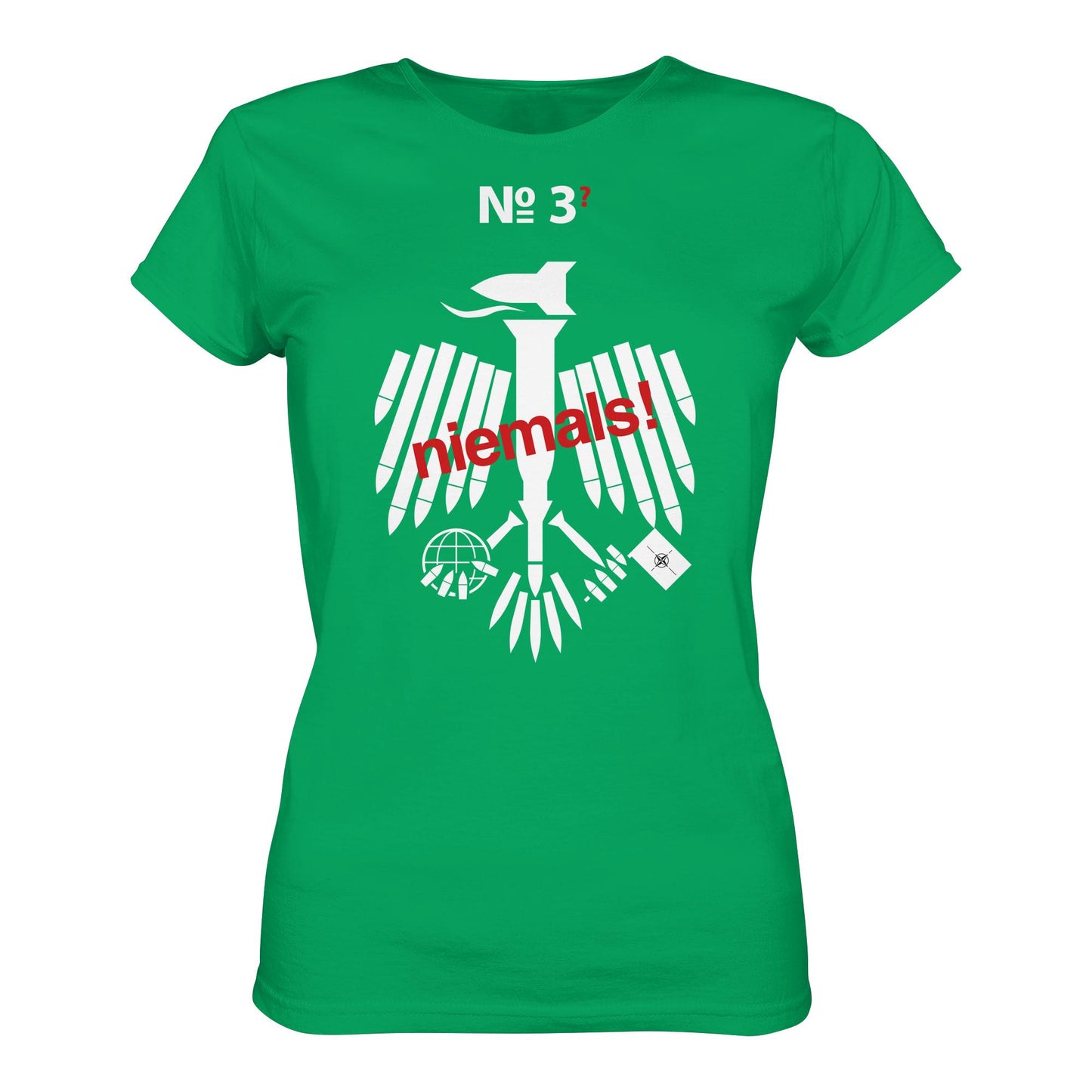 DDR Ostalgie Shirt Mädels • 3. WELTKRIEG NIEMALS! ANTI-NATO (ORIGINAL POSTER)