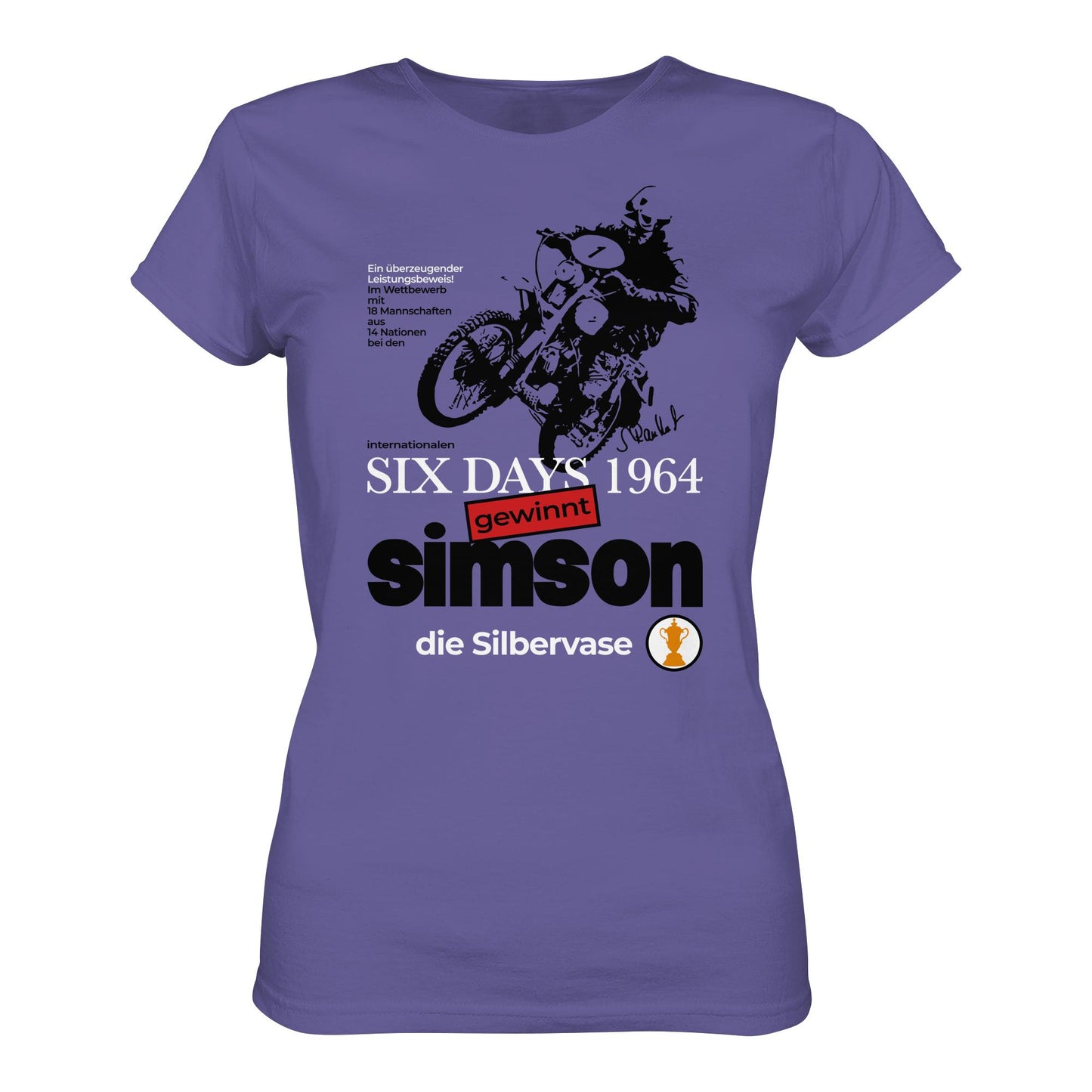 DDR Ostalgie Shirt Mädels • SIMSON GEWINNT SILBERVASE - SIX DAYS 1964