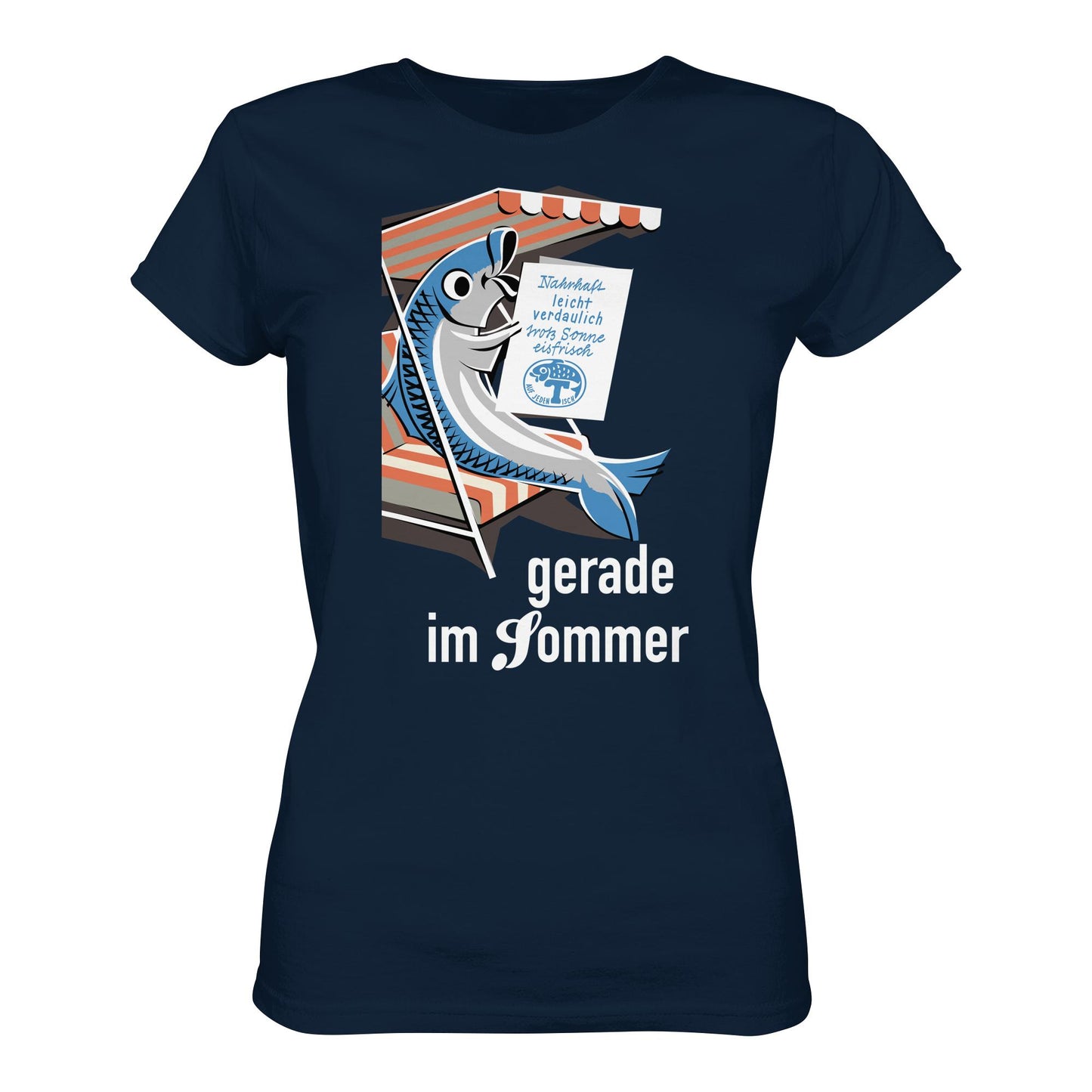 DDR Ostalgie Shirt Mädels • FISCH, FRISCH AUF JEDEN TISCH - GERADE IM SOMMER