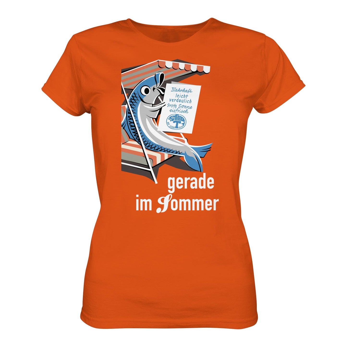 DDR Ostalgie Shirt Mädels • FISCH, FRISCH AUF JEDEN TISCH - GERADE IM SOMMER