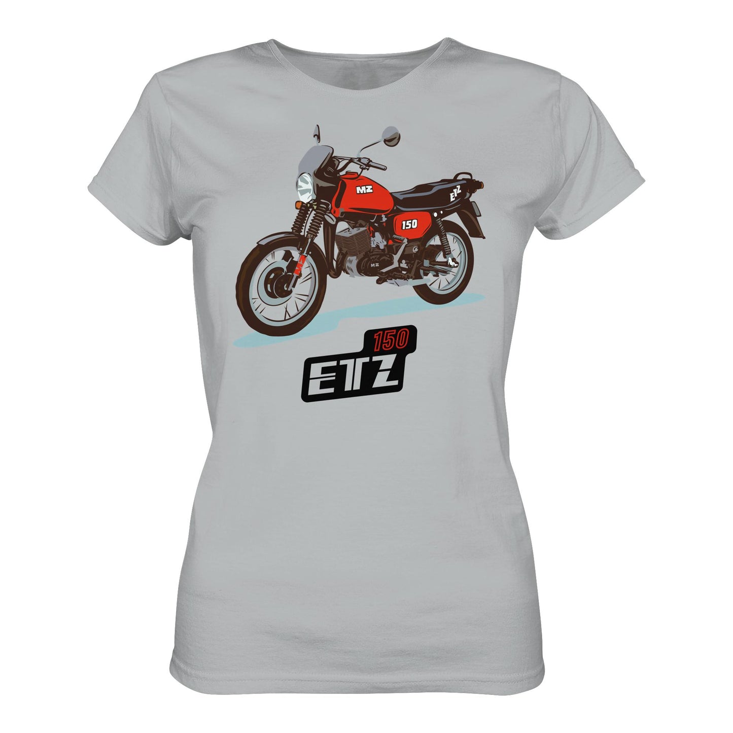 DDR Ostalgie Shirt Mädels • MZ ETZ 150 ROT (ORIGINAL DDR-PLAKAT)