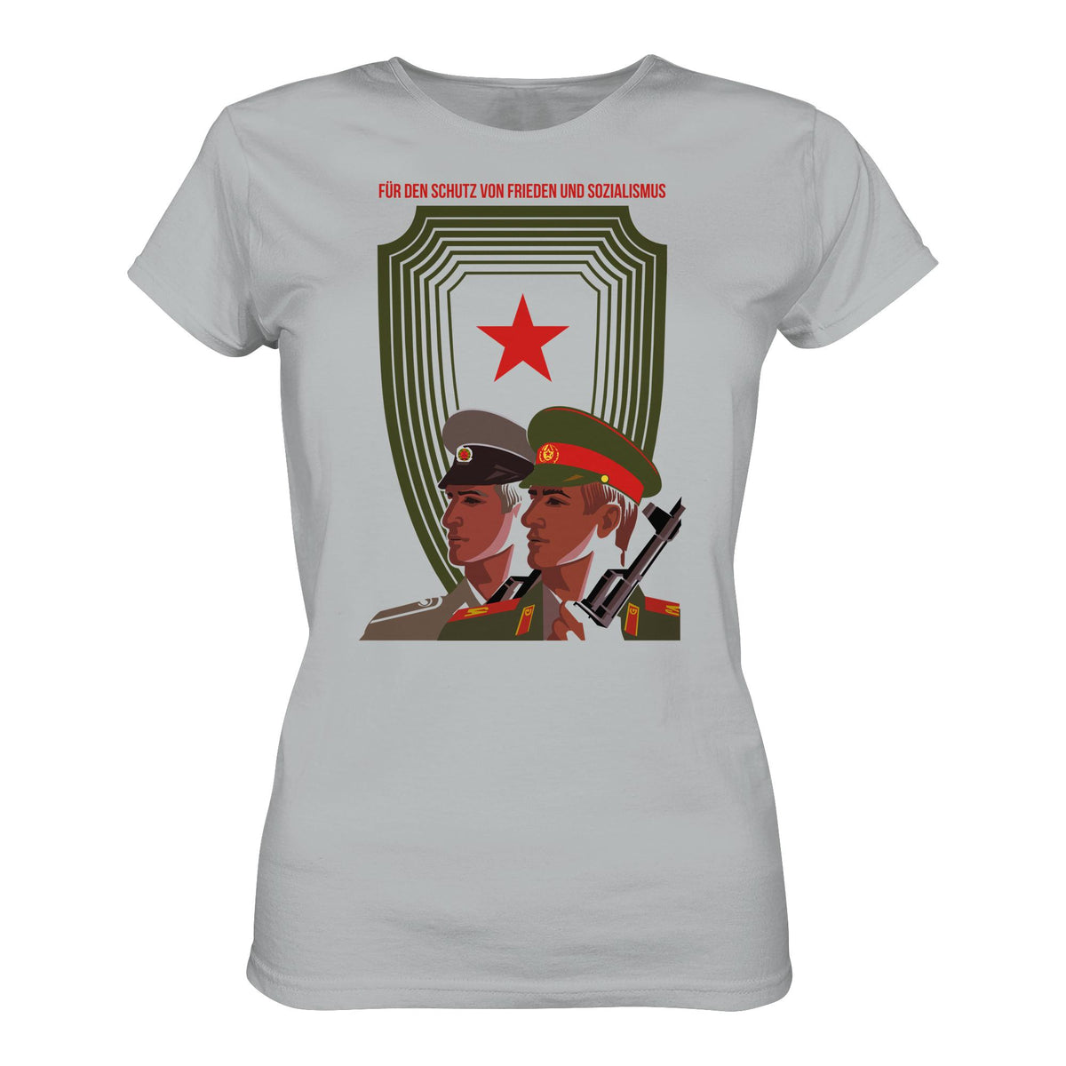 DDR Ostalgie Shirt Mädels • NVA UND CA - FÜR DEN SCHUTZ VON FRIEDEN