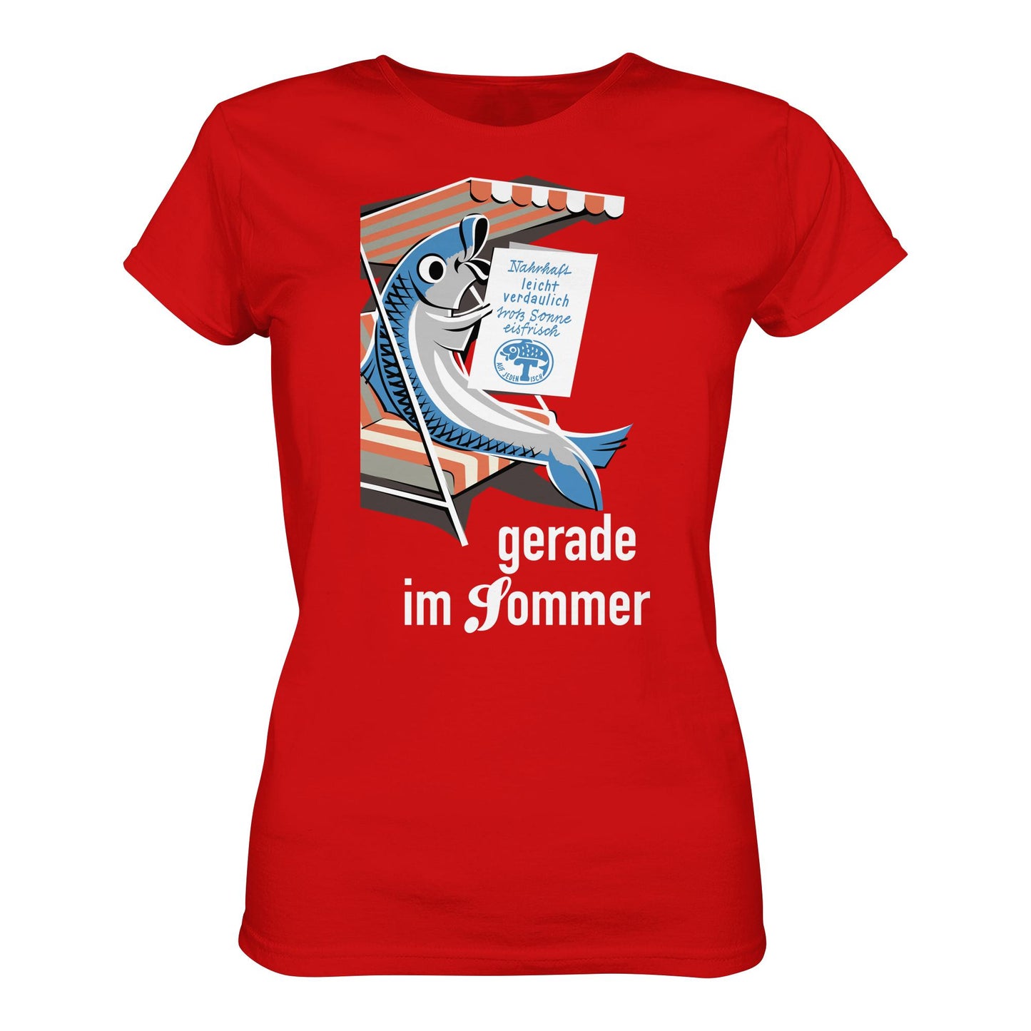 DDR Ostalgie Shirt Mädels • FISCH, FRISCH AUF JEDEN TISCH - GERADE IM SOMMER