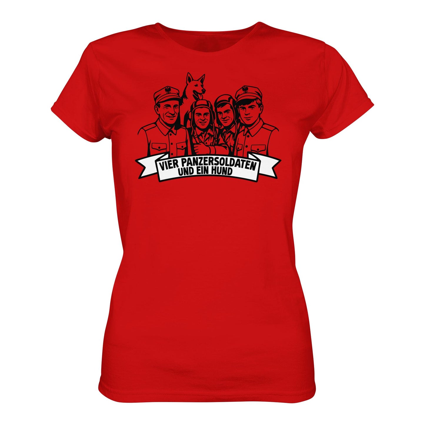 DDR Ostalgie Shirt Mädels • VIER PANZERSOLDATEN UND EIN HUND