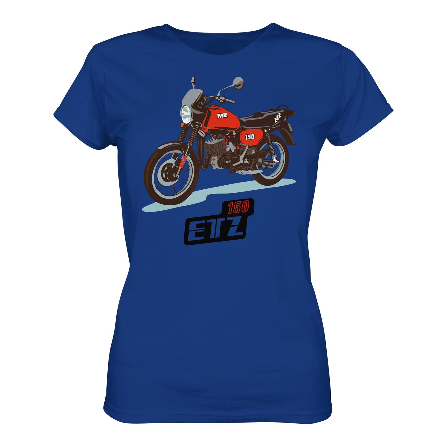 DDR Ostalgie Shirt Mädels • MZ ETZ 150 ROT (ORIGINAL DDR-PLAKAT)