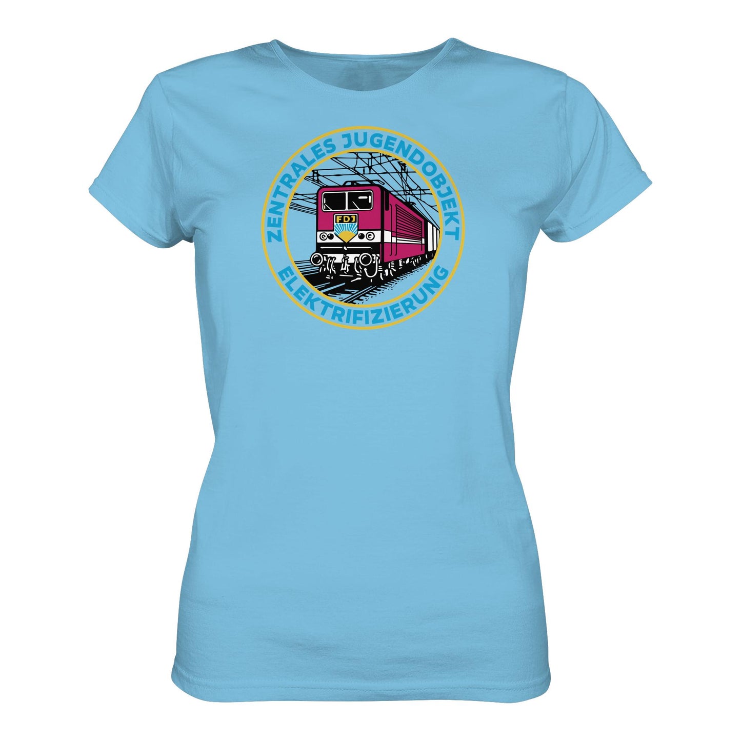DDR Ostalgie Shirt Mädels • DR - FDJ ZENTRALES JUGENDOBJEKT ELEKTRIFIZIERUNG