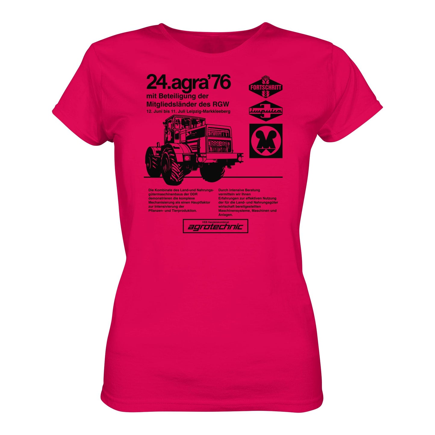 DDR Ostalgie Shirt Mädels • AGRA 1976, LEIPZIG-MARKKLEEBERG