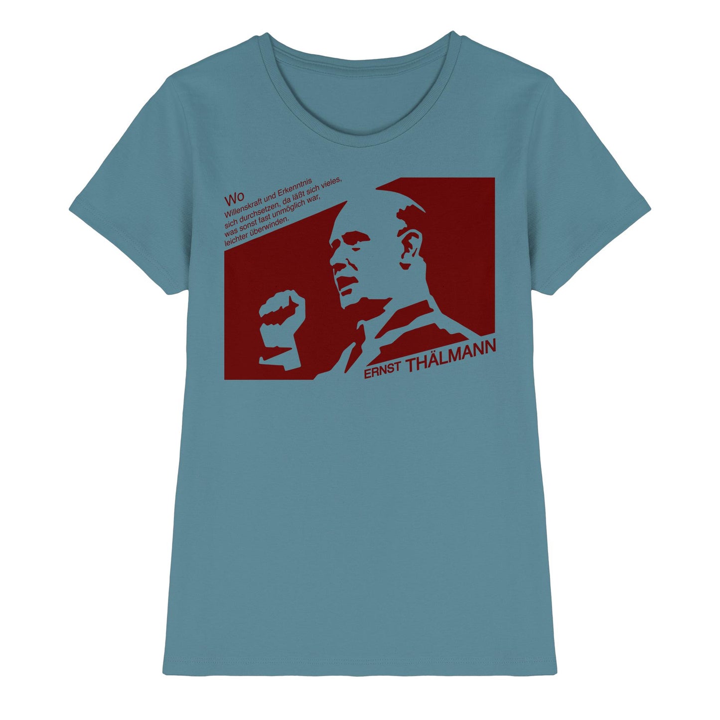 DDR Ostalgie Shirt Mädels • ERNST THÄLMANN - ORIGINAL DDR-PLAKAT