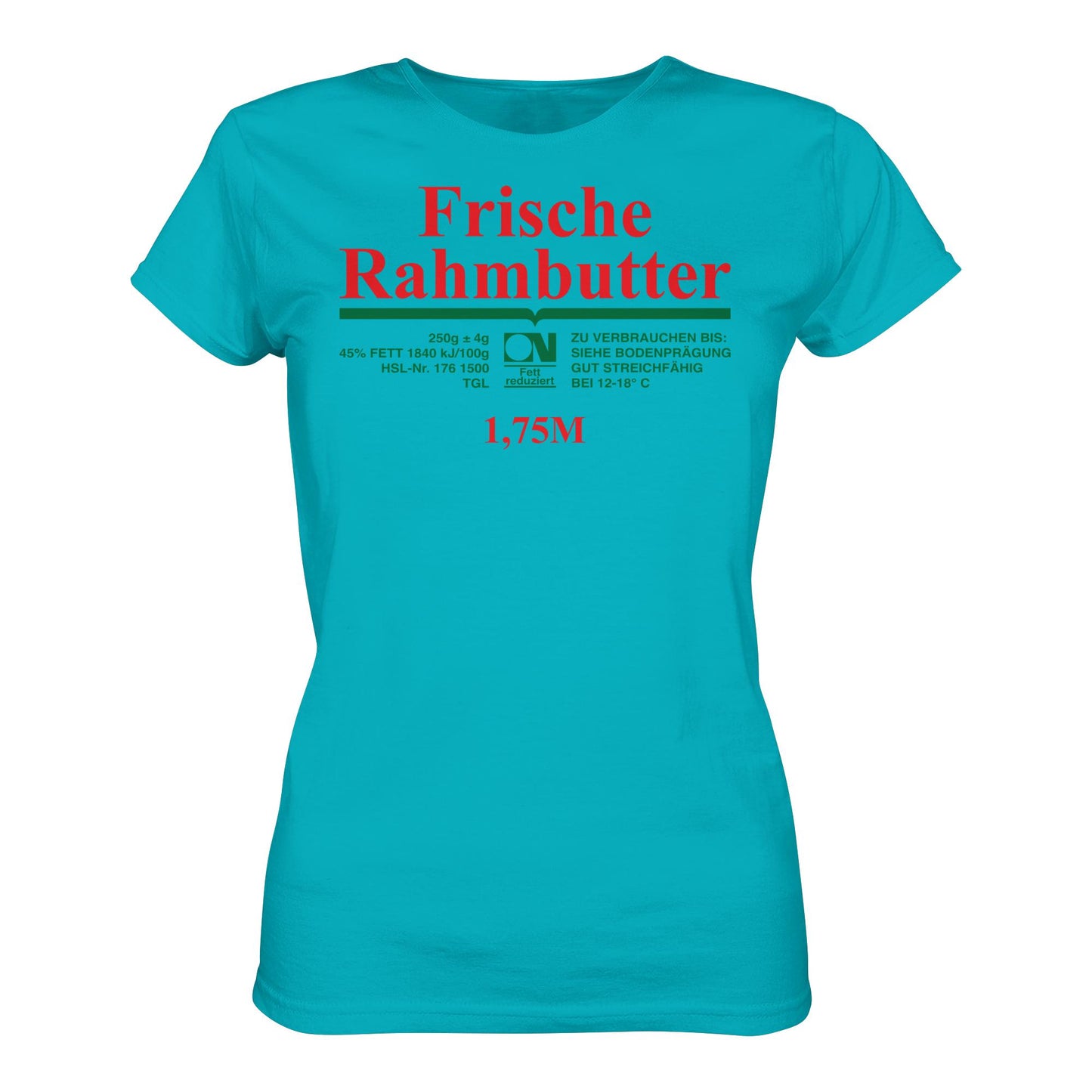 DDR Ostalgie Shirt Mädels • FRISCHE RAHMBUTTER - KONSUM