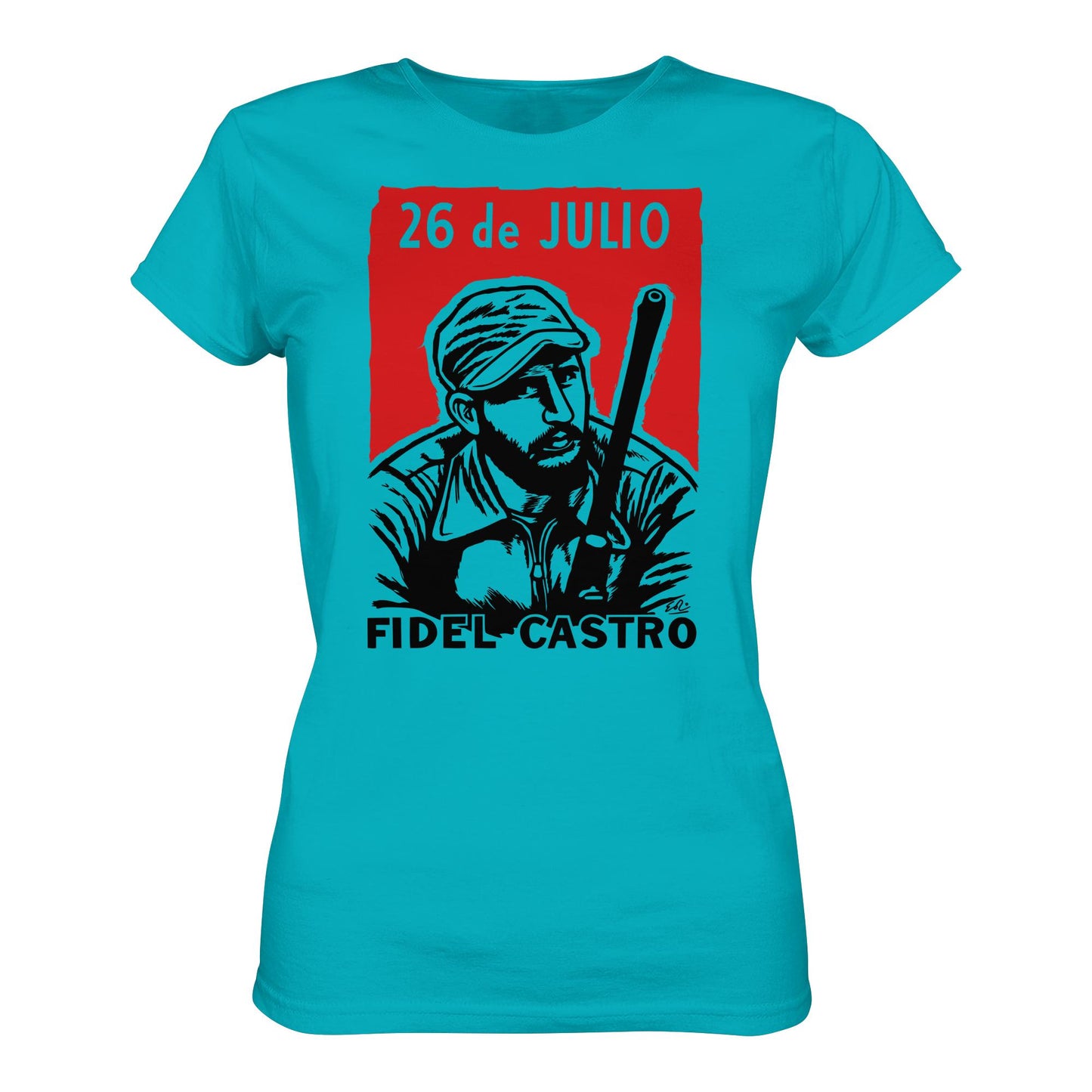 DDR Ostalgie Shirt Mädels • FIDEL CASTRO - BEWEGUNG DES 26. JULI