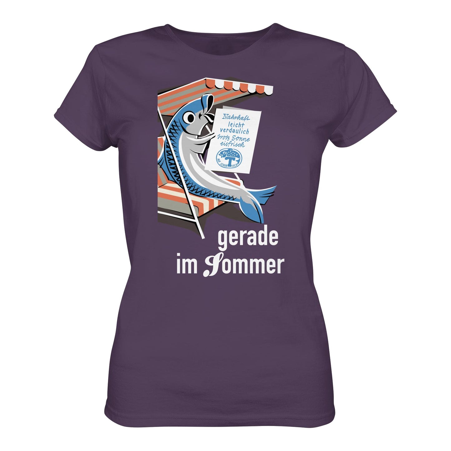 DDR Ostalgie Shirt Mädels • FISCH, FRISCH AUF JEDEN TISCH - GERADE IM SOMMER