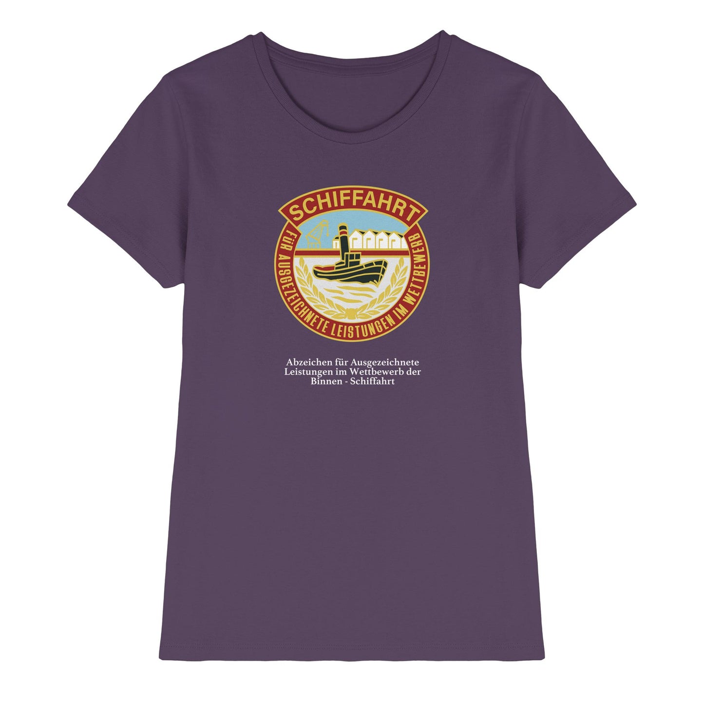 DDR Ostalgie Shirt Mädels • BINNEN-SCHIFFAHRT - ABZEICHEN FÜR AUSGEZEICHNETE LEISTUNGEN