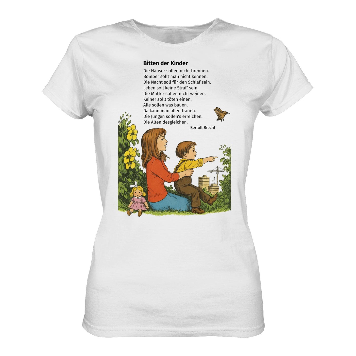 DDR Ostalgie Shirt Mädels • BITTEN DER KINDER - UNSERE FIBEL