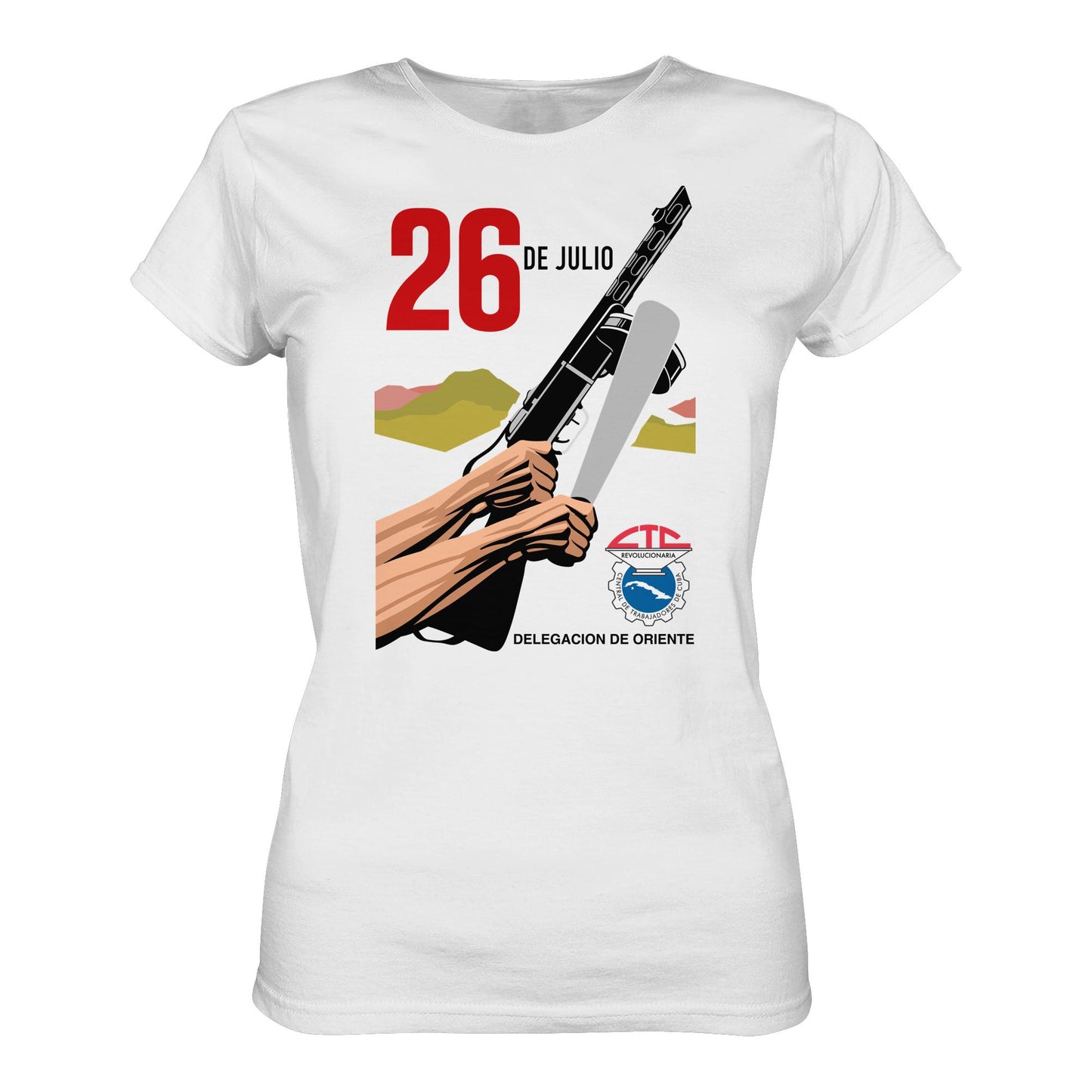 DDR Ostalgie Shirt Mädels • BEWEGUNG DES 26. JULI, KUBA (ORIGINAL POSTER)