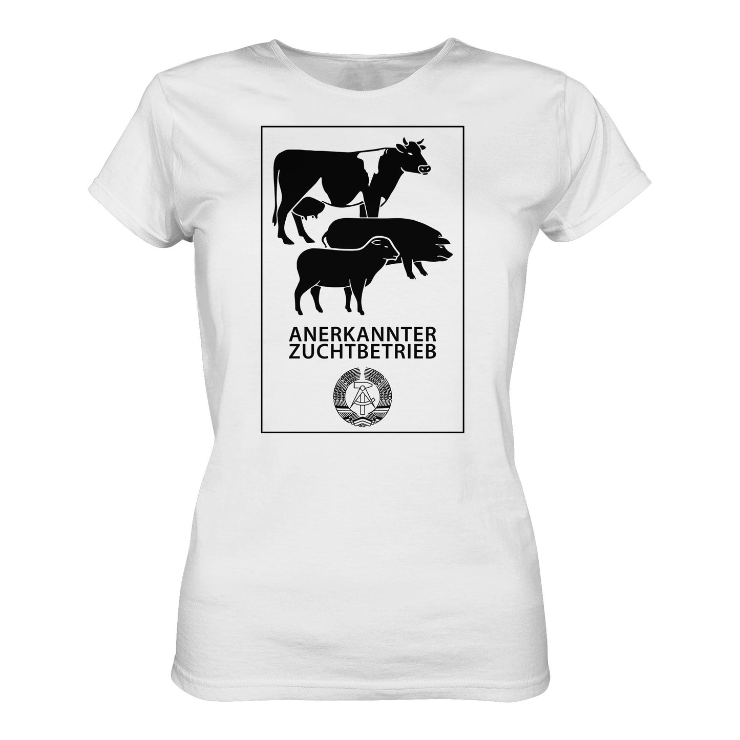 DDR Ostalgie Shirt Mädels • ANERKANNTER ZUCHTBETRIEB (ORIGINALSCHILD)
