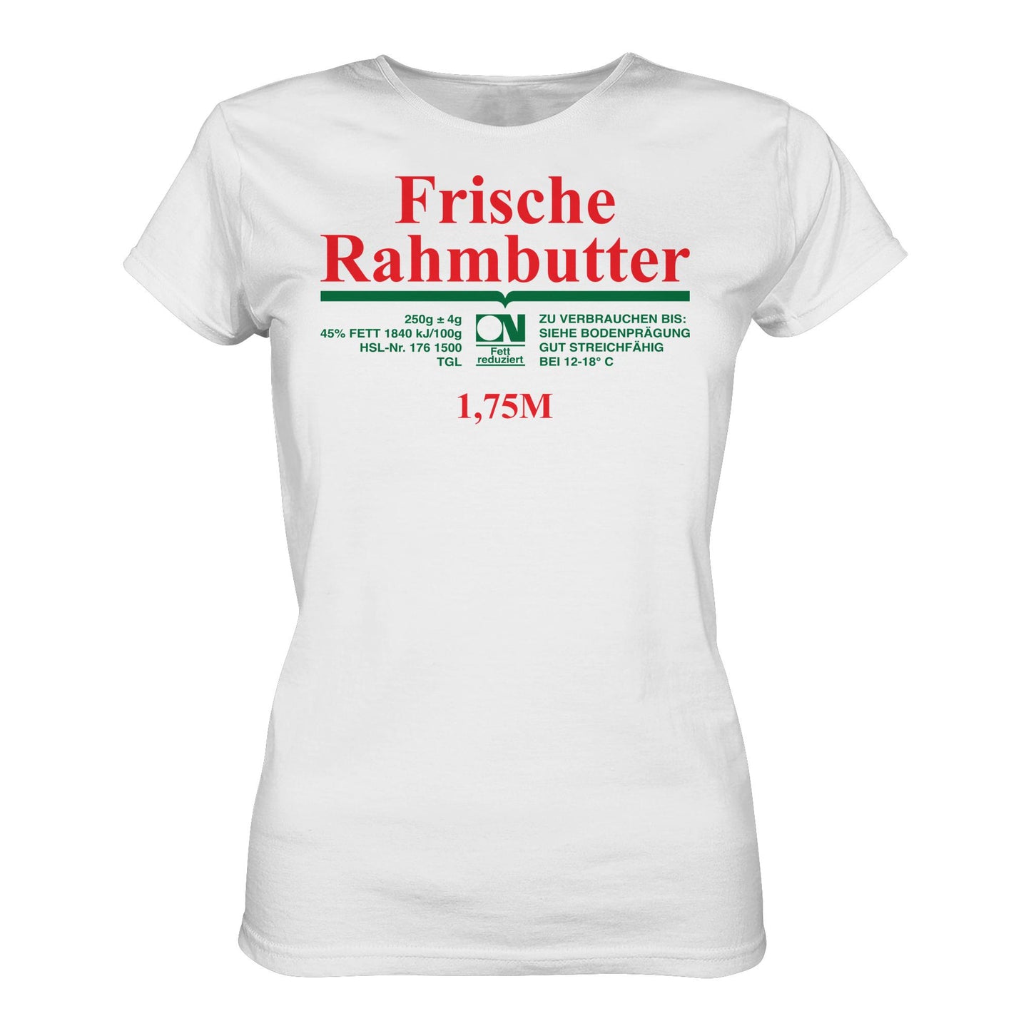 DDR Ostalgie Shirt Mädels • FRISCHE RAHMBUTTER - KONSUM