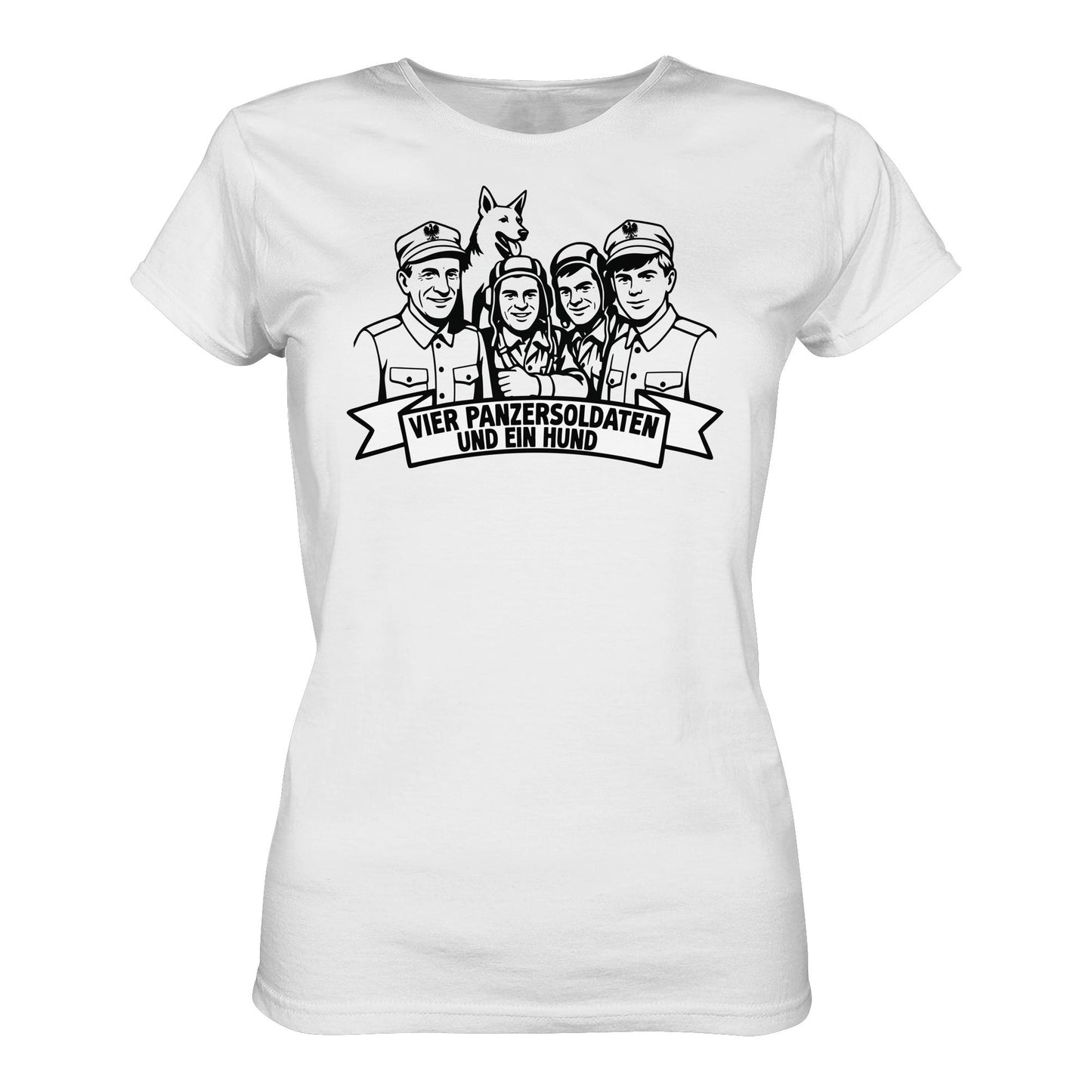 DDR Ostalgie Shirt Mädels • VIER PANZERSOLDATEN UND EIN HUND
