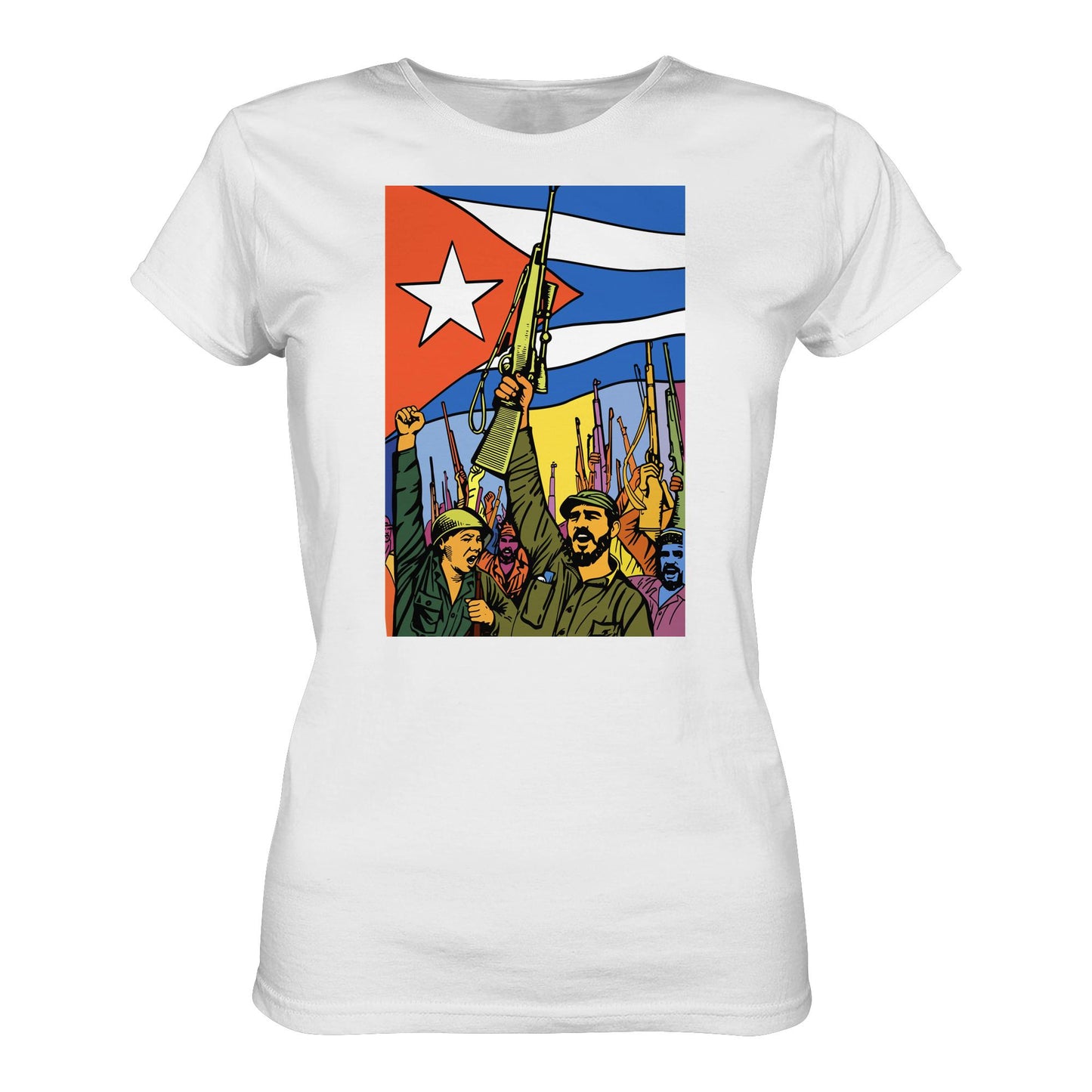 DDR Ostalgie Shirt Mädels • KUBANISCHE REVOLUTION (ORIGINAL POSTER)