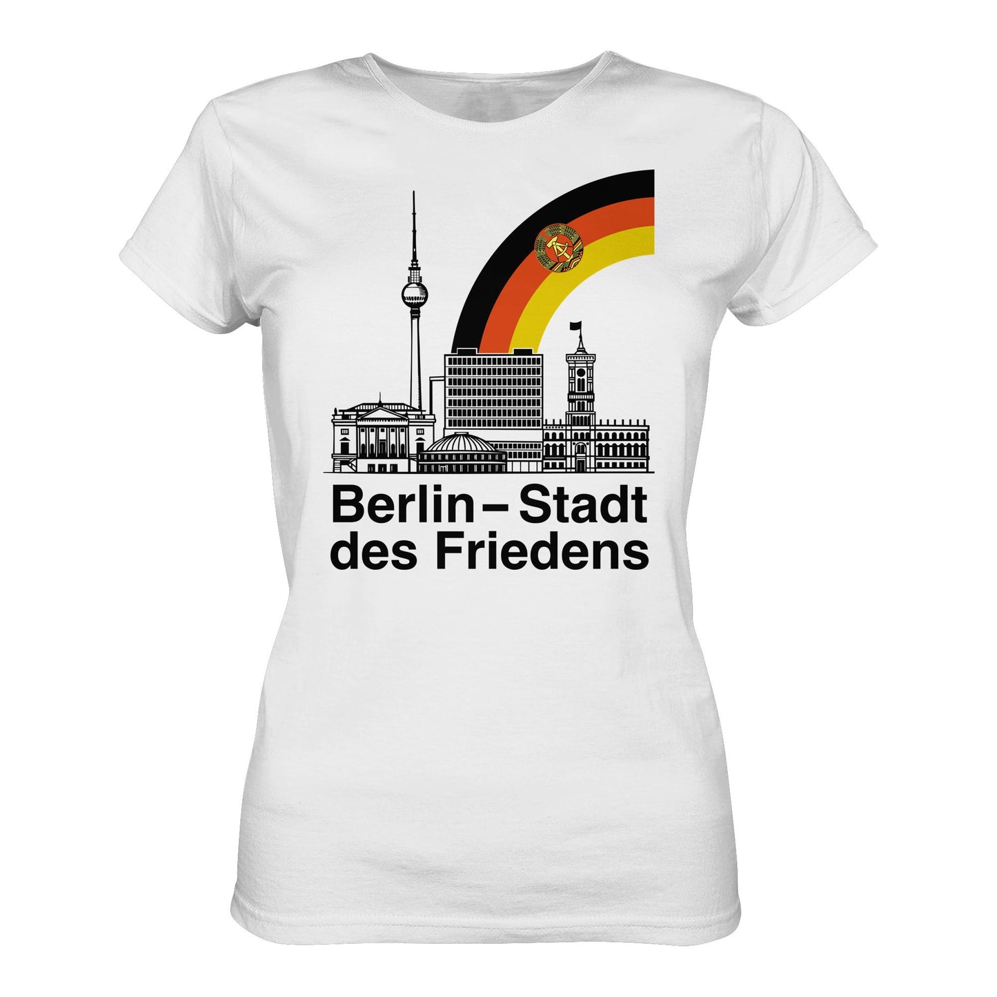 DDR Ostalgie Shirt Mädels • BERLIN - STADT DES FRIEDENS (ORIGINAL POSTSTEMPEL)