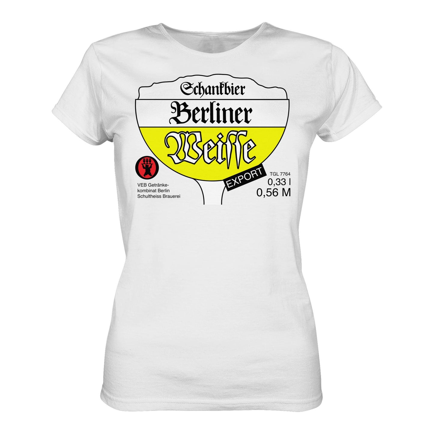 DDR Ostalgie Shirt Mädels • BERLINER WEISSE - VEB GETRÄNKEKOMBINAT BERLIN
